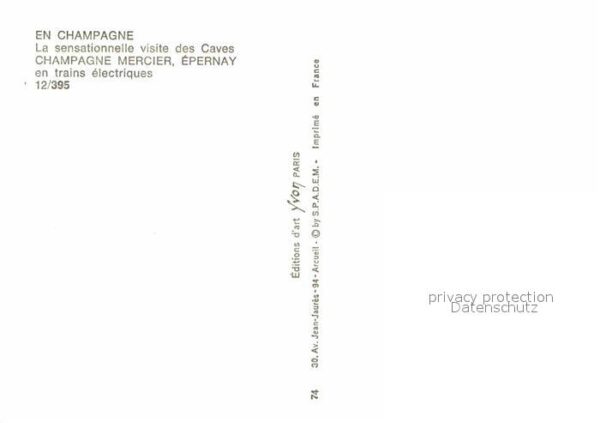 Wein Caves Champagne Mercier Epernay Trains – Bild 2