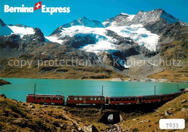 Eisenbahn Bernina-Express Bernina-Pass Lago Bianc