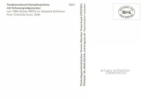 Maschinen Tandemverbund-Dampfmaschine Schwungradg – Bild 2