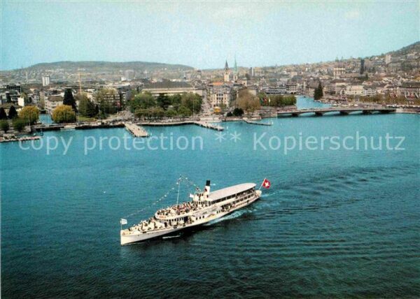 Dampfer Seitenrad Stadt Zürich Zürichsee-Schiffahrt