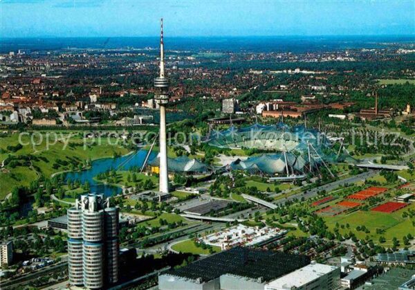 Olympia München Olympiagelände BMW-Hochhaus Oly