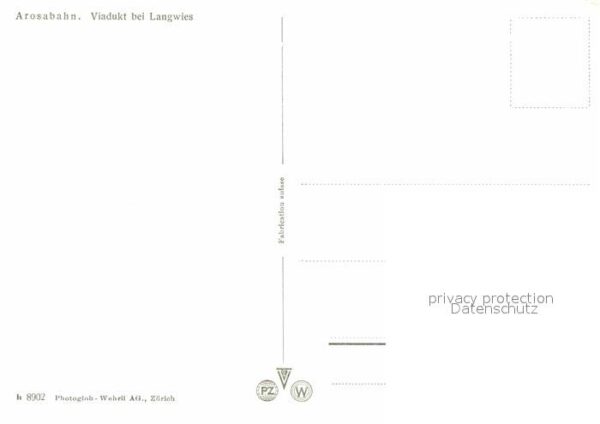 Eisenbahn Arosabahn Viadukt bei Langwies – Bild 2