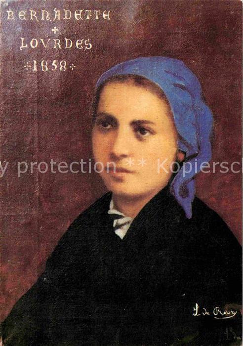 Christentum Bernadette Lourdes Künstler Roure