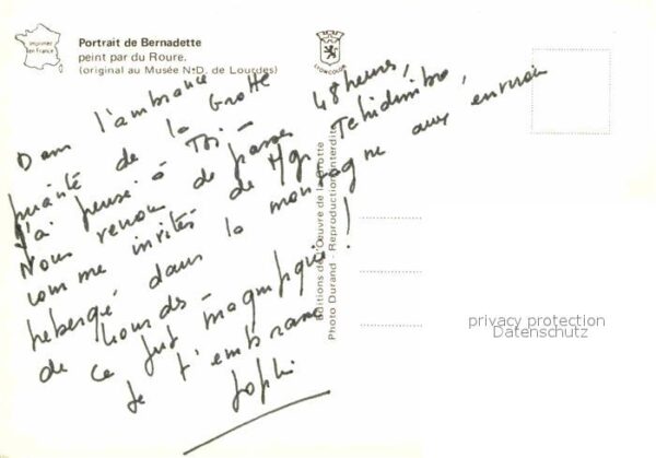 Christentum Bernadette Lourdes Künstler Roure – Bild 2