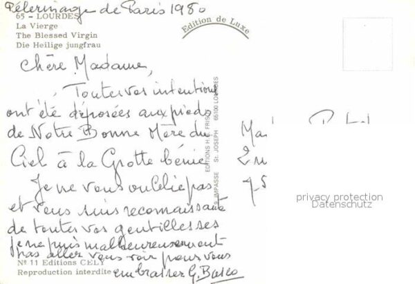 Christentum Lourdes La Vierge – Bild 2