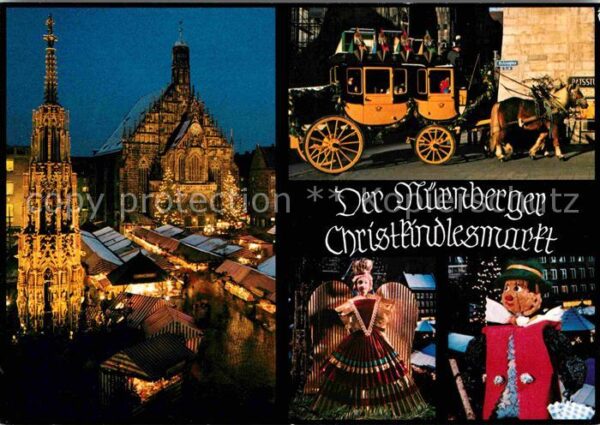 Weihnachten Nürnberg Christkindlesmarkt Pferdekutsc