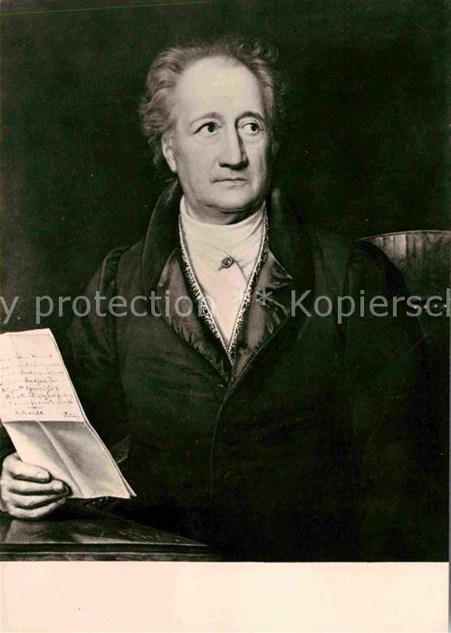 Goethe Johann Wolfgang von Gemälde von Josef Stieler 1828 Weimar G
