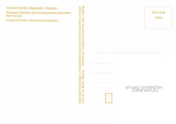 Schiller Friedrich Künstler v. Kügelgen – Bild 2