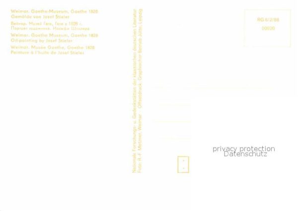 Goethe Johann Wolfgang von Künstler Josef Stieler Weimar Goethemus – Bild 2