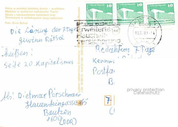 Trachten Mädchen in sorbischer katholischer Trac – Bild 2