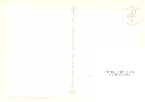 Foto Popp Nr. 353 Heidelberg Blick vom Philosophengär – Bild 2