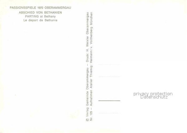 Passionsspiele Oberammergau Abschied von Bethanien – Bild 2