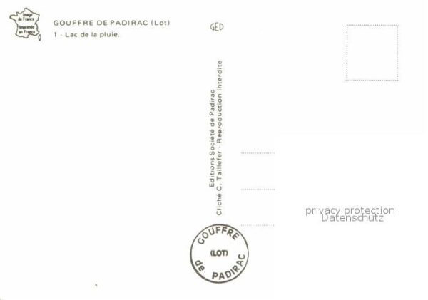 Hoehlen Caves Grottes Gouffre de Padirac Lac de la Pluie – Bild 2