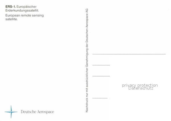 Raumfahrt Erderkundungssatellit ERS-1 – Bild 2