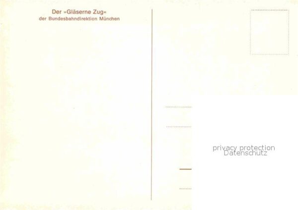 Eisenbahn Gläserner Zug Bundesbahndirektion Münch – Bild 2
