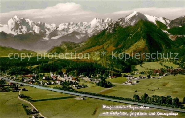 Marquartstein mit Hochplatte Geigelstein und Kaiserge