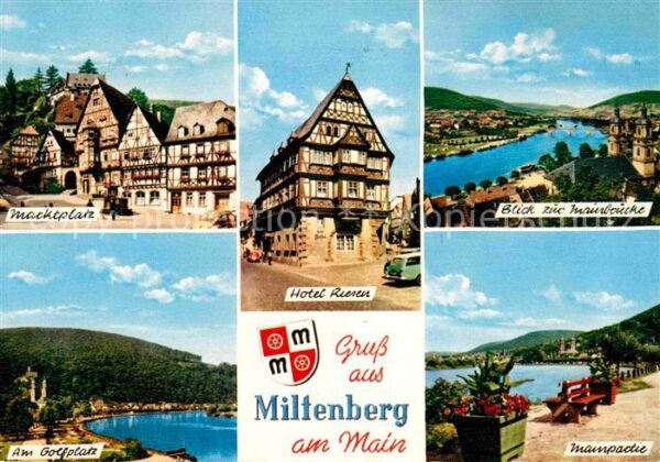 Miltenberg Main Marktplatz Hotel Riesen Mainbrücke Golf