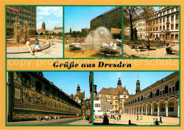 Dresden Glasbrunnen am Pirnaischen Platz Prager