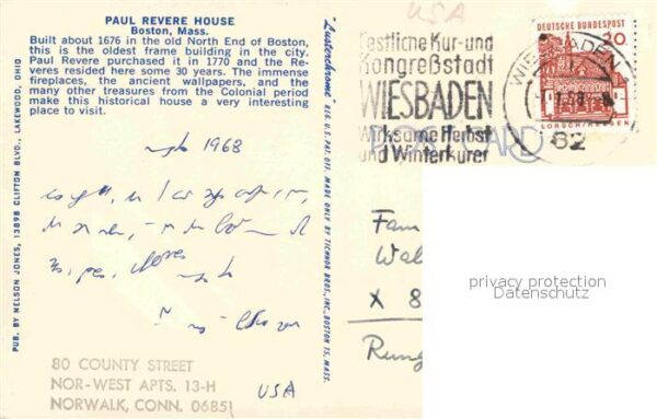 Boston Massachusetts Paul Revere House – Bild 2