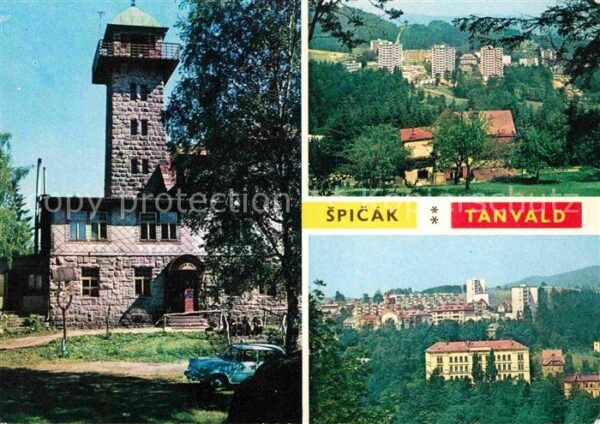 Spicak Tanvald Turm Hochhäuser Panorama