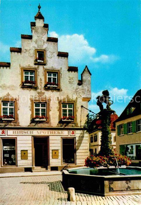 Offenburg Hirschapotheke mit Löwenbrunnen