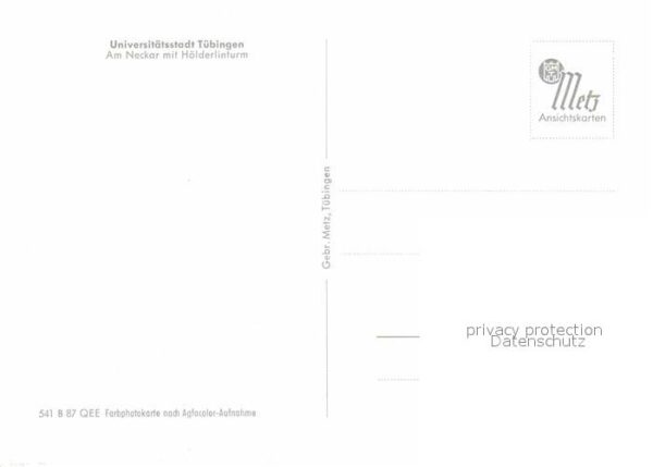 Tuebingen Neckarpartie mit Hölderlinturm – Bild 2