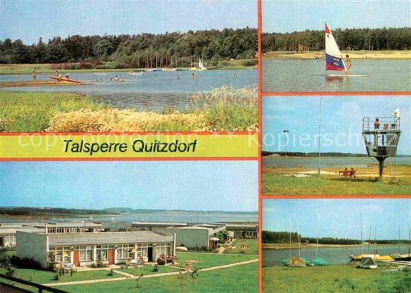 Quitzdorf See Talsperre Bungalowsiedlung Windsurfing