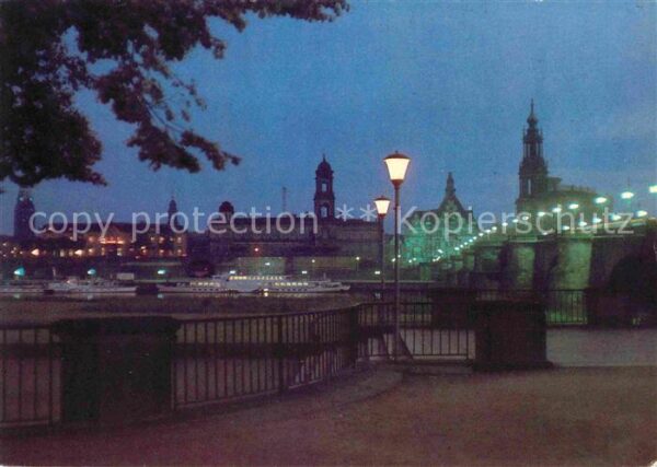 Dresden Blick zur Brühlschen Terrasse