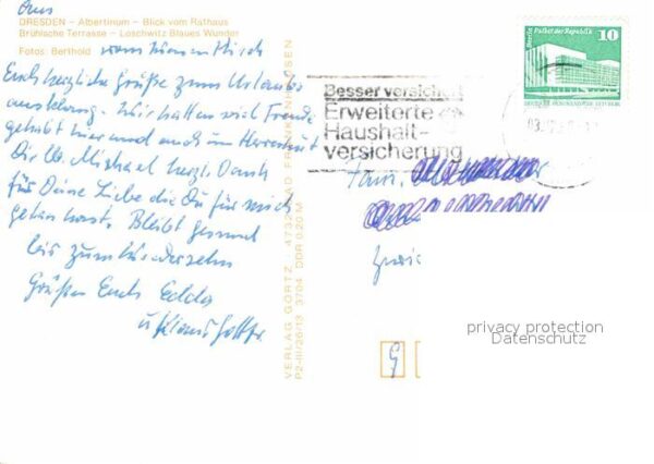 Dresden Albertinum Rathausblick Brühlsche Terra – Bild 2