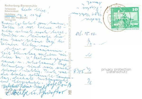 Rechenberg-Bienenmuehle Osterzgebirge Teilansicht Schwimmbad Holzhau Haus des – Bild 2