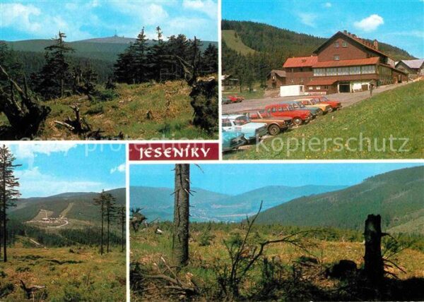 Jeseniky Praded z Velkeho klinu Chata nad Cerven