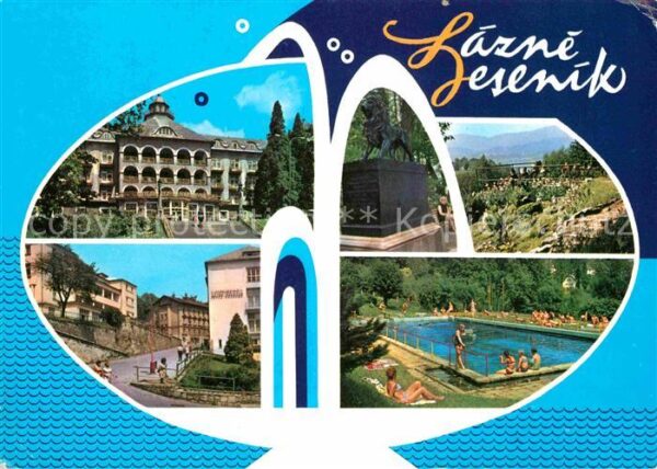 Lazne Jesenik Sanatorium Priessnitz Pomnik na kolonad