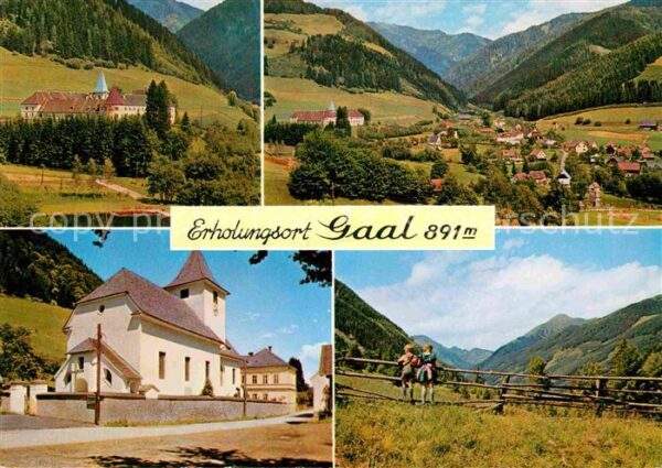Gaal Schloss Panorama Kirche Landschaft
