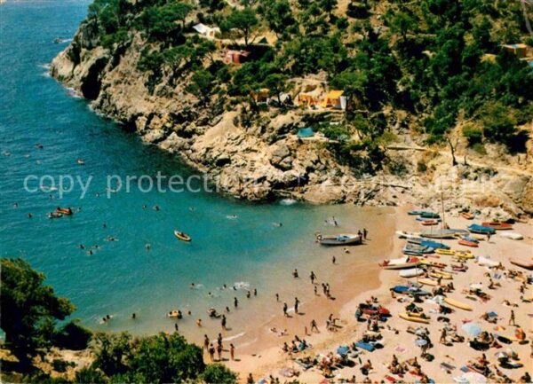 Tossa de Mar Cala Pola Fliegeraufnahme