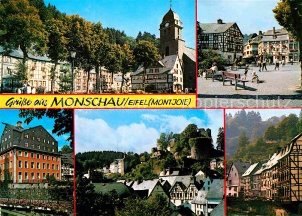Monschau Rurpartie Marktplatz Rotes Haus Burgrui