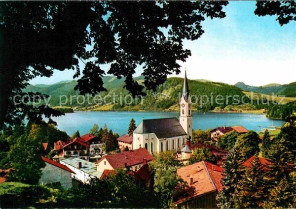Schliersee Teilansicht Kirche