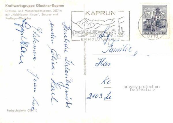 Kaprun Kraftwerksgruppe Glockner Kaprun Drosse – Bild 2