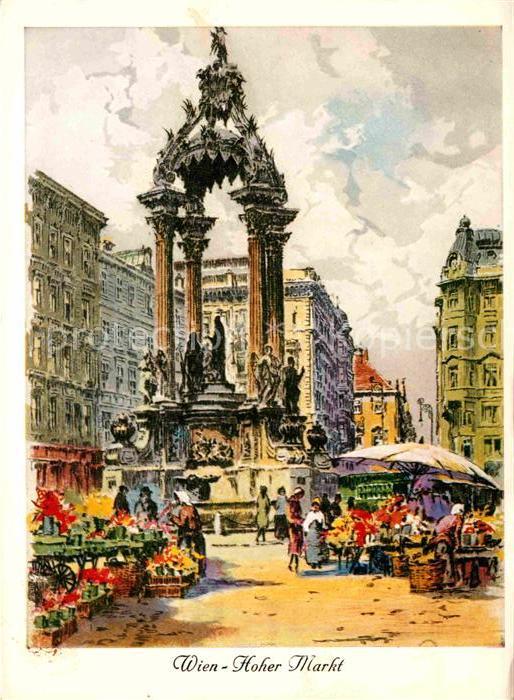 Wien Hoher Markt Radierung