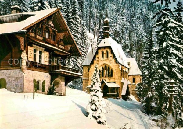 Semmering Niederoesterreich Pfarrhof und Kircherl am Hochweg