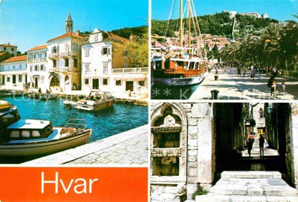 Hvar Hafen Ortsmotive