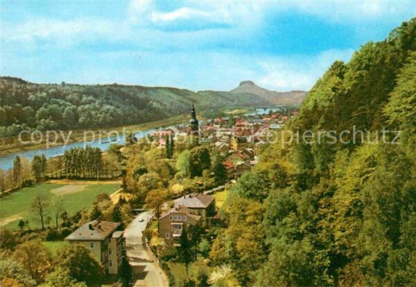 Bad Schandau Panorama mit Lilienstein