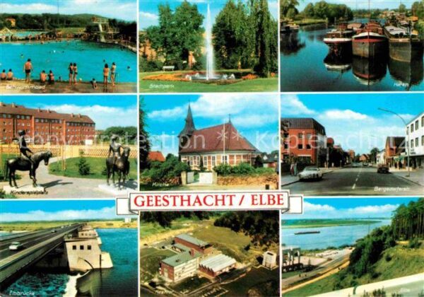 Geesthacht Elbe Schwimmbad Stadtpark Hafen Kinderspielp