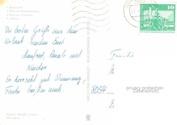 Feldberg Mecklenburg Badeanstalt Blick vom Hauptmannsberg un – Bild 2