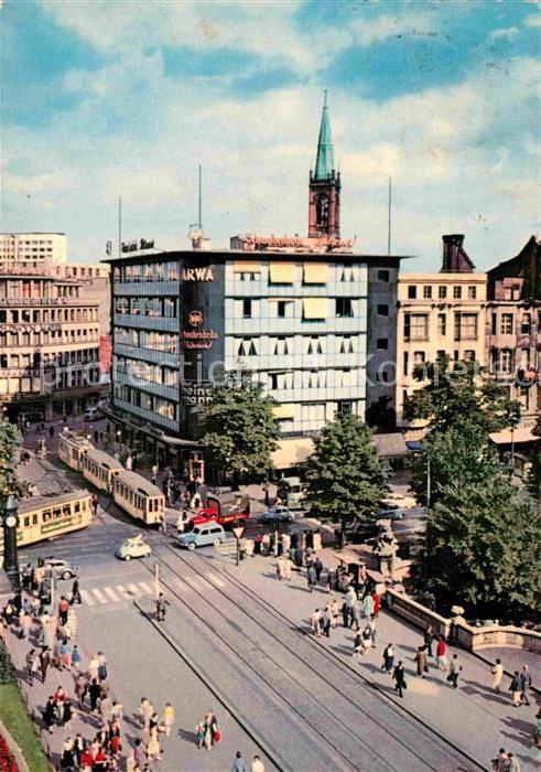 Duesseldorf Corneliusplatz und Königsallee