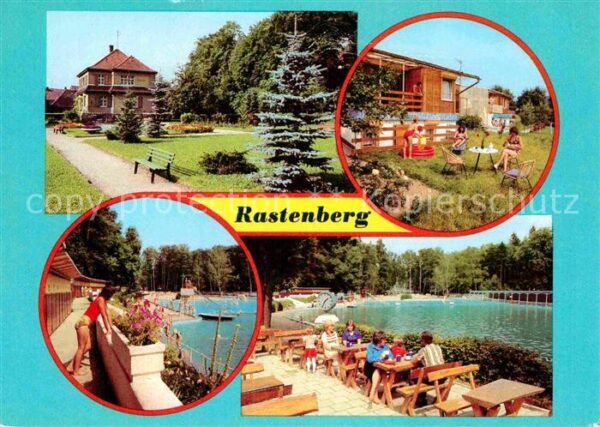 Rastenberg Parkanlage Bungalowsiedlung Volksschwim