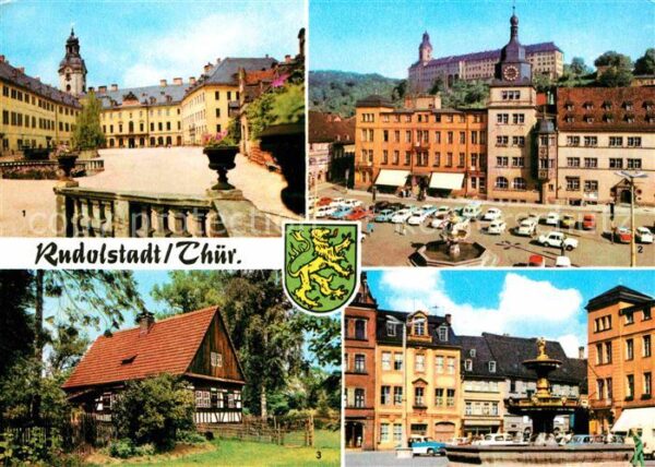 Rudolstadt Schloss Heidecksburg Marktplatz Volksku