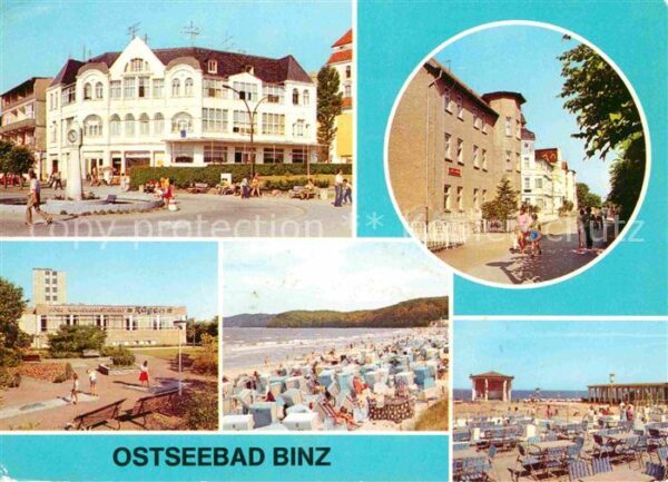 Binz Ruegen Promenade Kaufhaus FDGB Erholungsheime