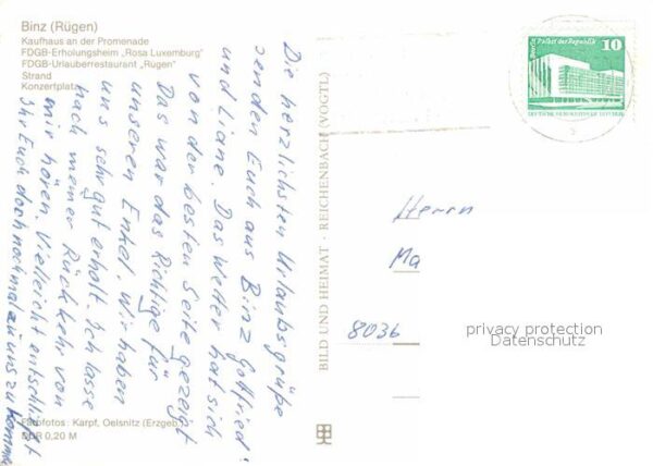 Binz Ruegen Promenade Kaufhaus FDGB Erholungsheime – Bild 2