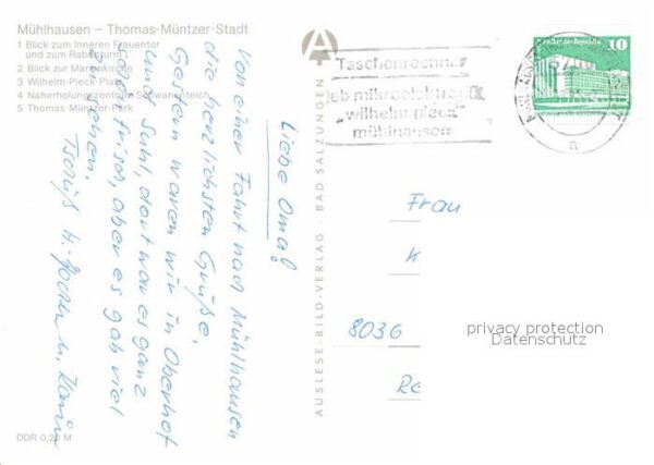 Muehlhausen Thueringen Inneres Frauentor Rabenturm Marienkirch – Bild 2