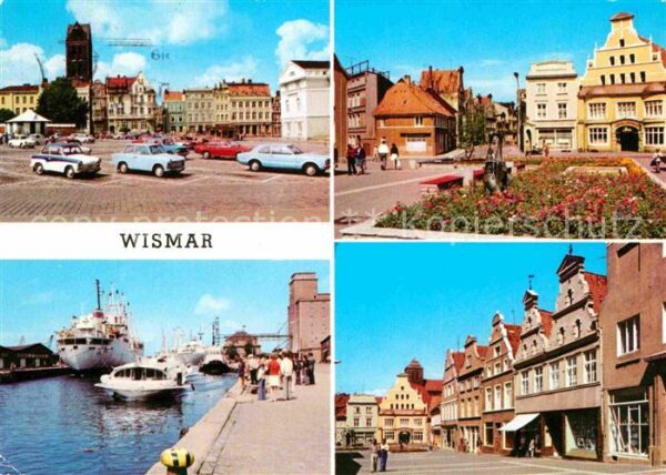 Wismar Mecklenburg Markt Krämerstrasse Hafen